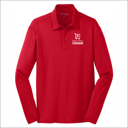 Eastern IL Food Bank Performance Long Sleeve Polo Shirt