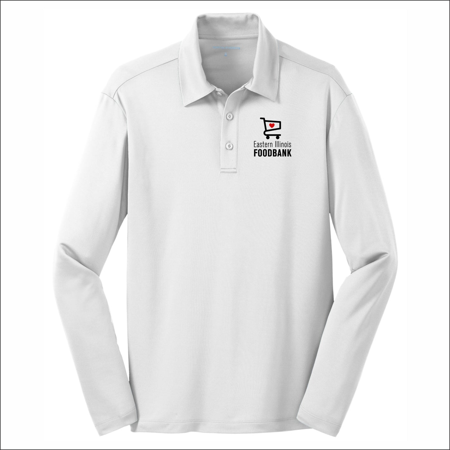 Eastern IL Food Bank Performance Long Sleeve Polo Shirt