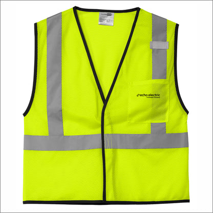 Echo Electric W&D ANSI 107 Class 2 Economy Mesh One-Pocket Vest