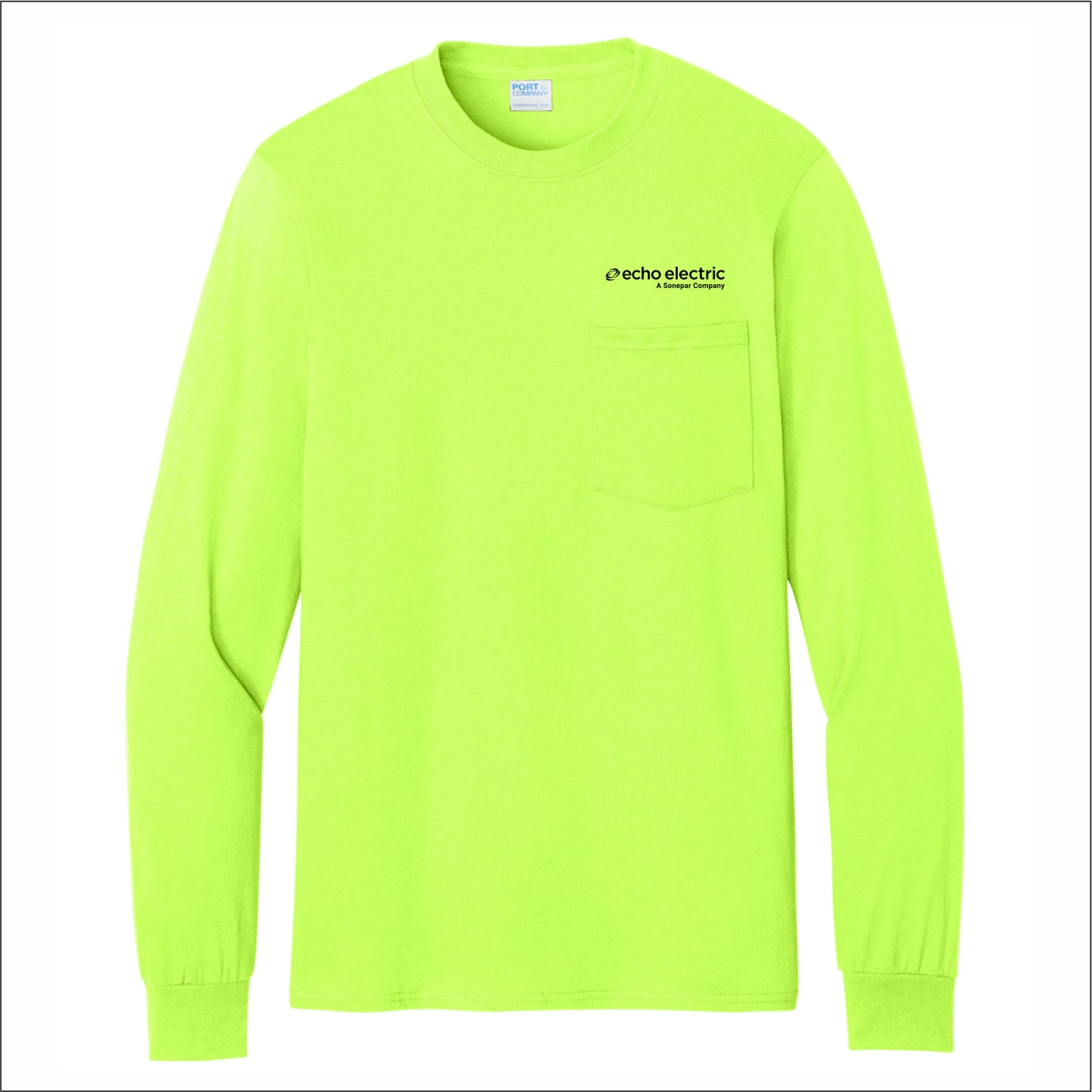 Echo Electric Customers Long Sleeve Essential Pocket Tee