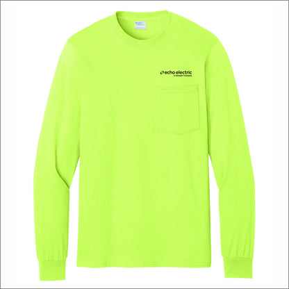 Echo Electric Customers Long Sleeve Essential Pocket Tee