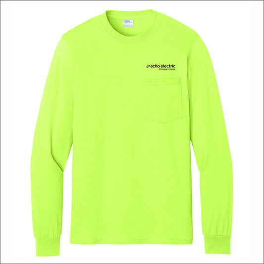 Echo Electric W&D Long Sleeve Essential Pocket Tee
