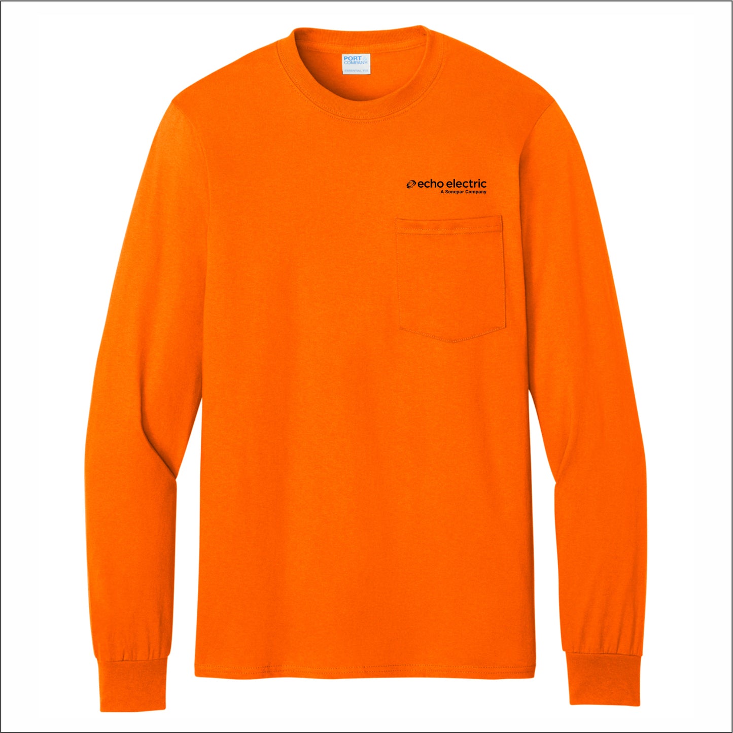 Echo Electric Customers Long Sleeve Essential Pocket Tee
