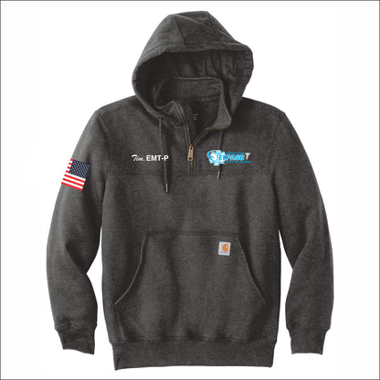 El Paso EMS Carhartt Rain Defender Paxton Hooded Zip Mock Sweatshirt