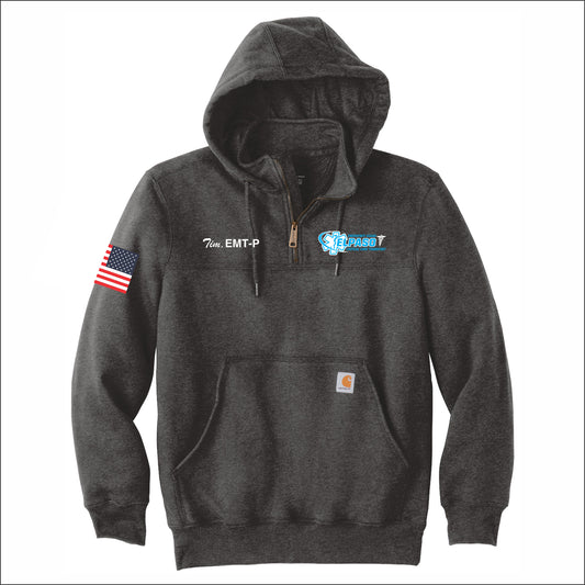 El Paso EMS Carhartt Rain Defender Paxton Hooded Zip Mock Sweatshirt