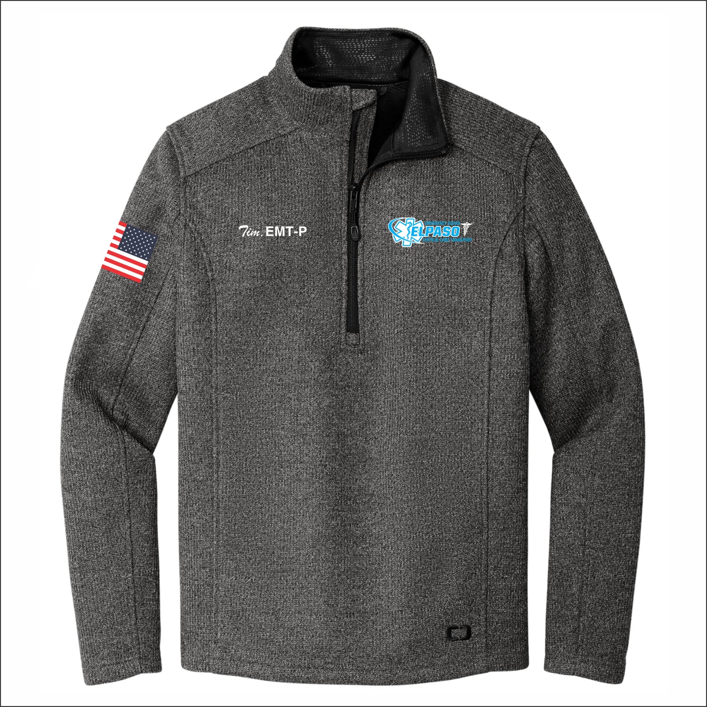 EL Paso EMS OGIO Grit Fleece 1/2-Zip