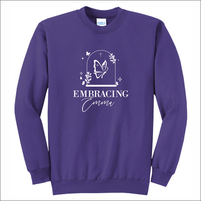 Embracing Emma Crewneck Sweatshirt - Design A