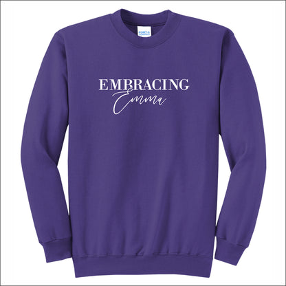 Embracing Emma Crewneck Sweatshirt - Design C
