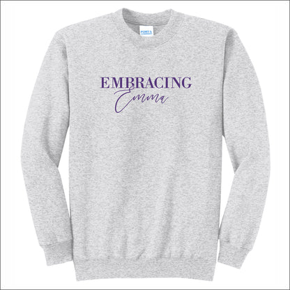 Embracing Emma Crewneck Sweatshirt - Design D