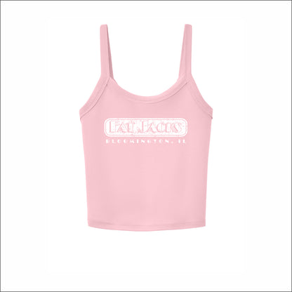 Fat Jacks Women's Micro Rib Spaghetti Strap Tank