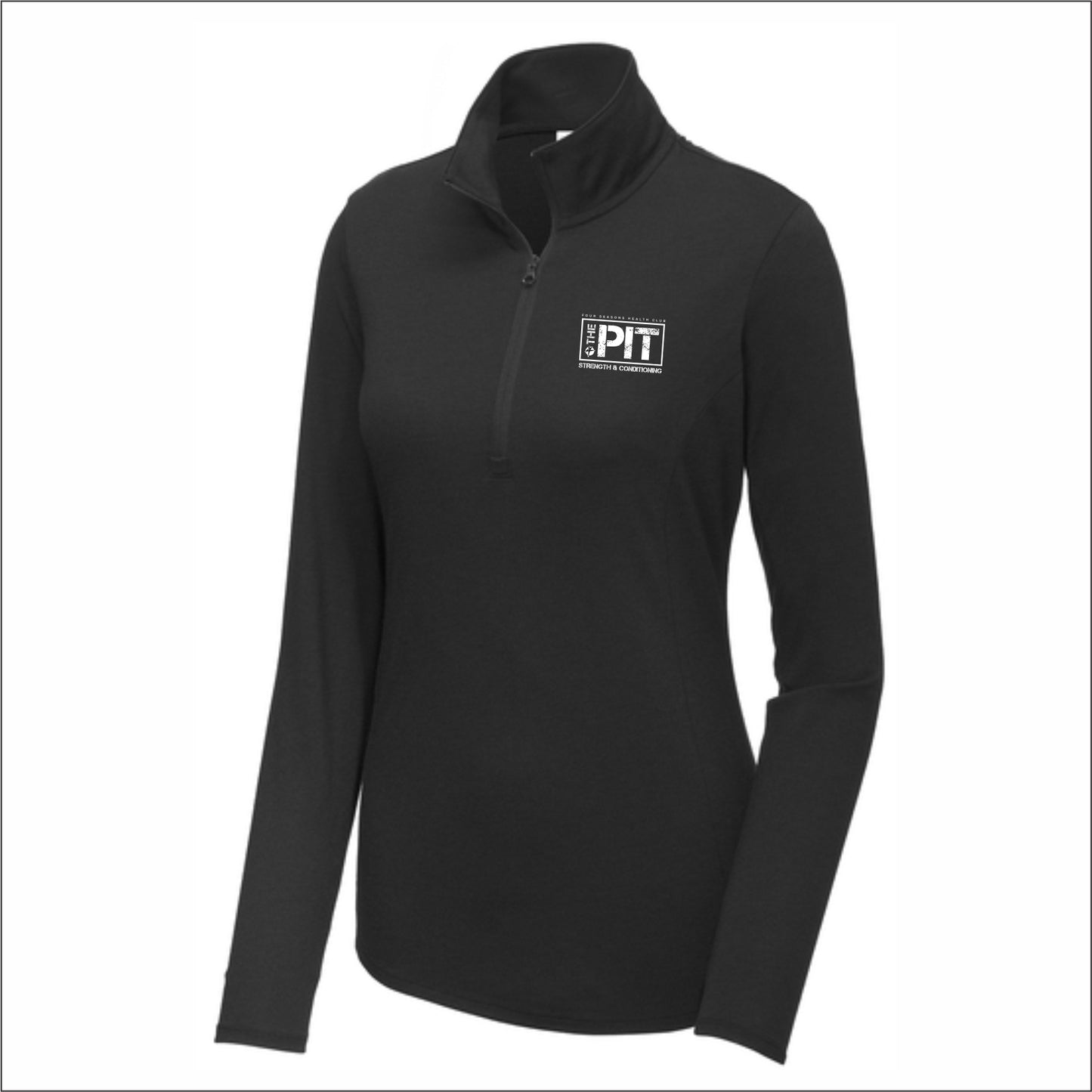 Four Seasons The Pit Ladies Tri-Blend Wicking 1/4-Zip Pullover - Des. B
