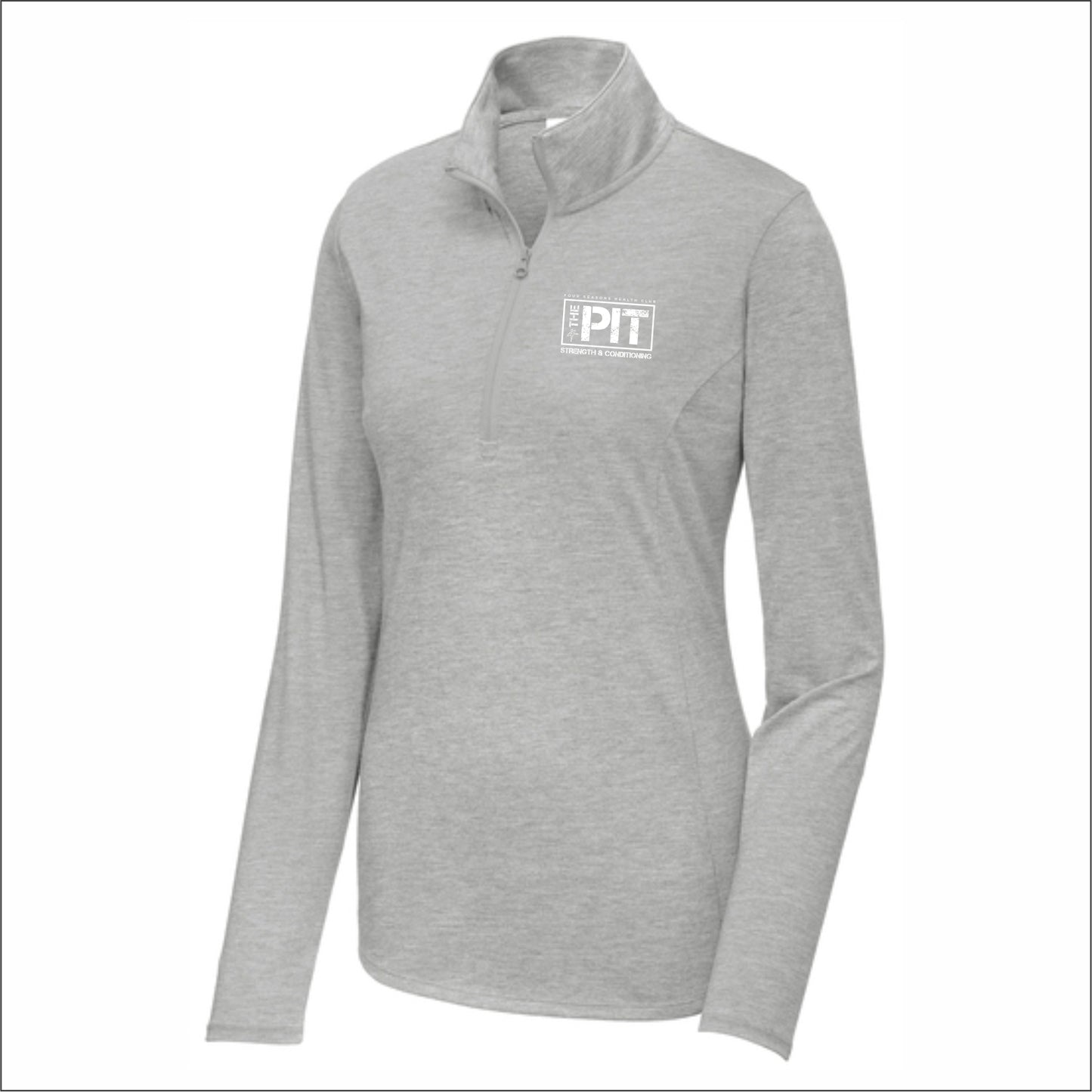Four Seasons The Pit Ladies Tri-Blend Wicking 1/4-Zip Pullover - Des. B