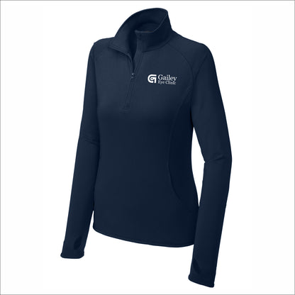 Gailey Eye Clinic Ladies Stretch 1/2 Zip Performance