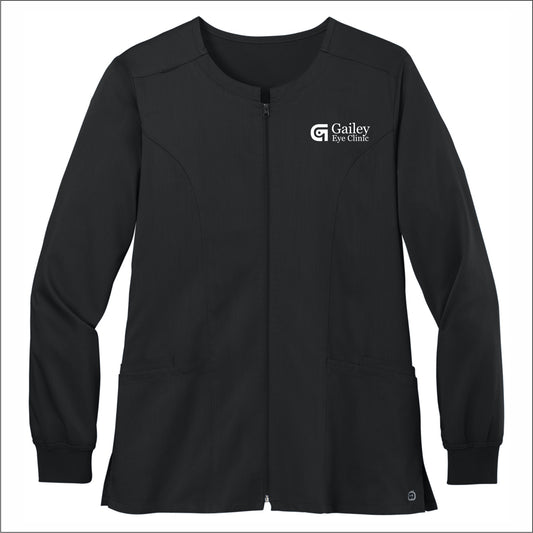 Gailey Eye Clinic Wink Ladies Premiere Flex Full-Zip Scrub Jacket
