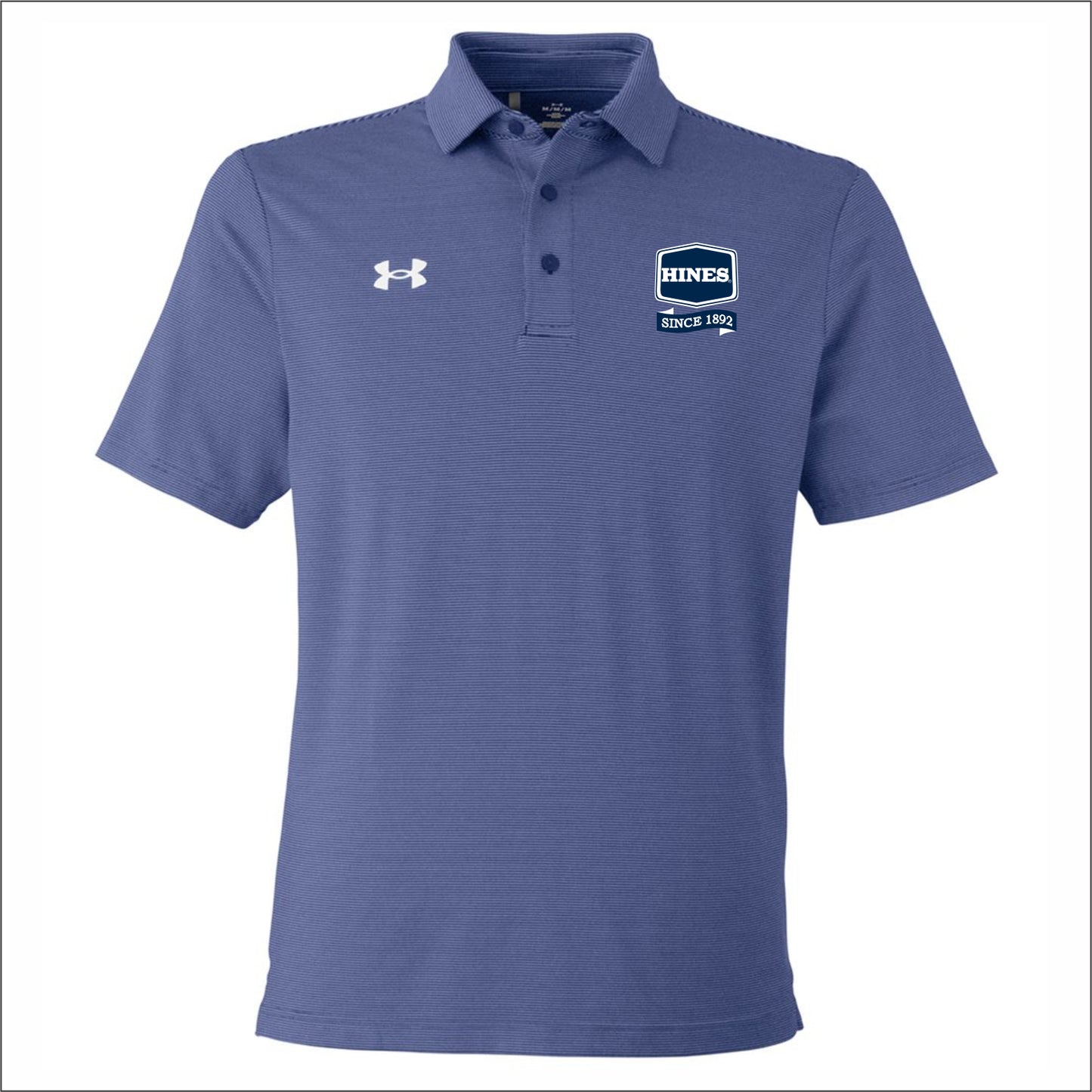 Hines Supply UA Men's Destin Drive Striped Performance Polo