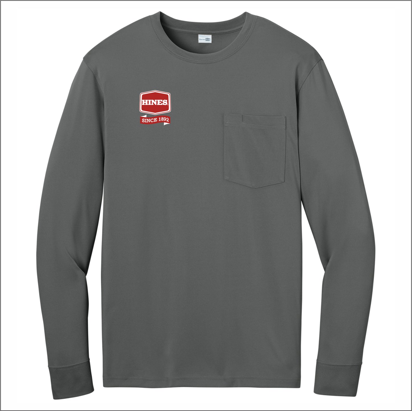 Hines Supply CornerStone Workwear Pro Long Sleeve Pocket Tee