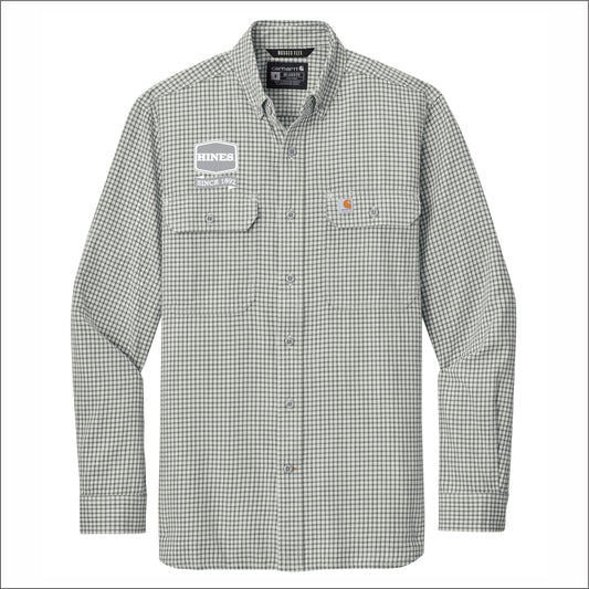 Hines Supply Carhartt Rugged Flex Plaid Long Sleeve Shirt