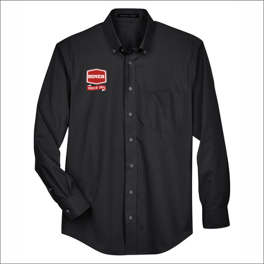 Hines Supply Crown Collection Broadcloth Woven Dress Shirt