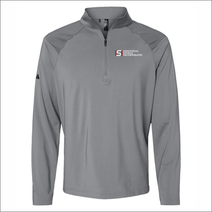 Industrial Source Inc Adidas Ultimate365 Lightweight Shoulder Stripe 1/4 Zip Pullover