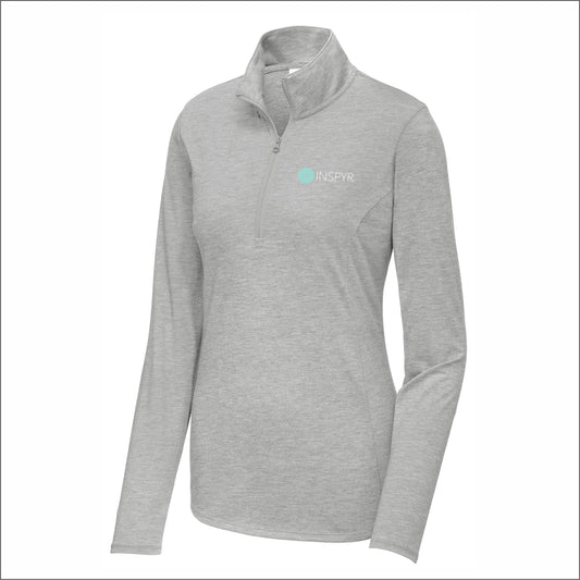 INSPYR Ladies Tri-Blend Wicking 1/4-Zip Pullover