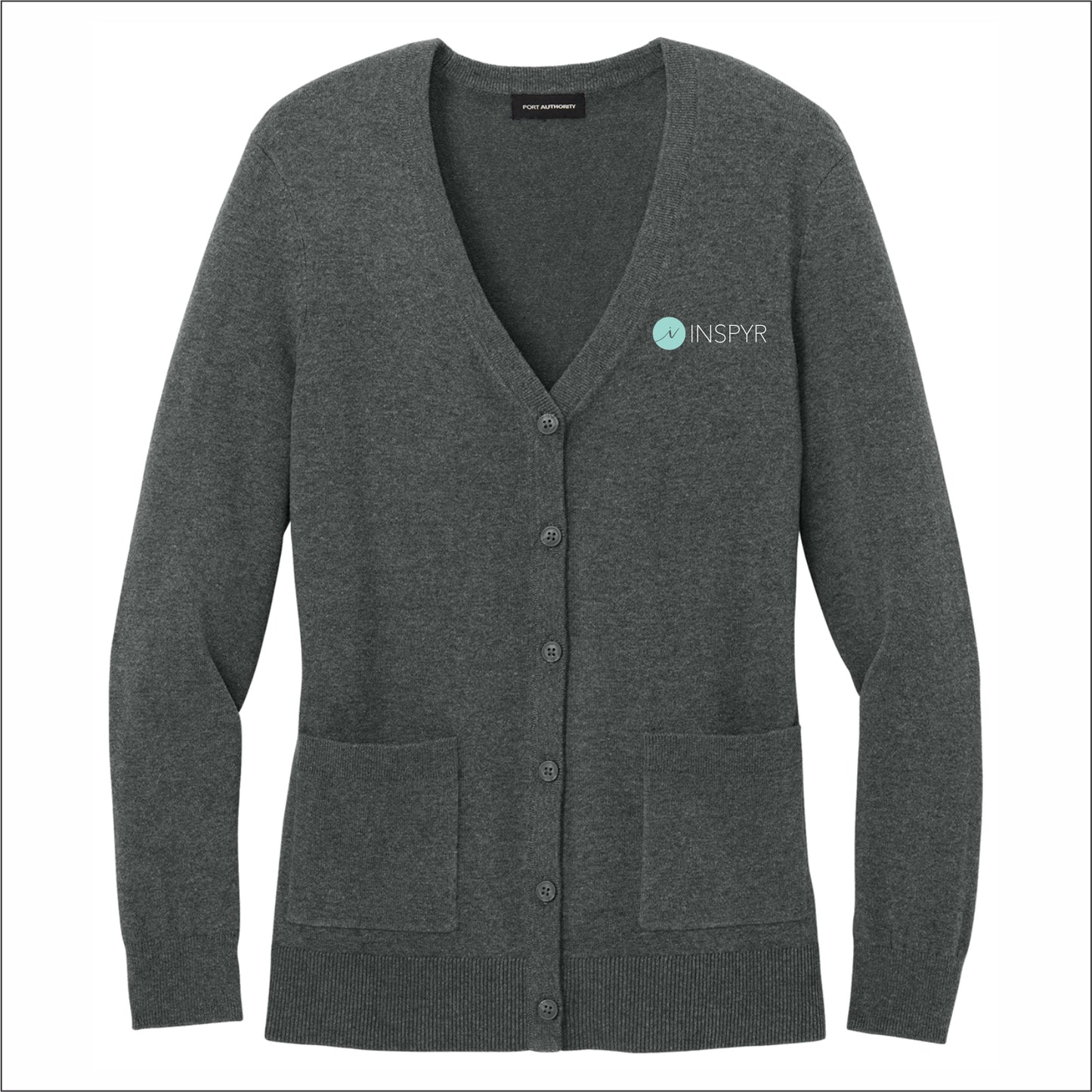 INSPYR Ladies Easy Care Button-Up Cardigan Sweater