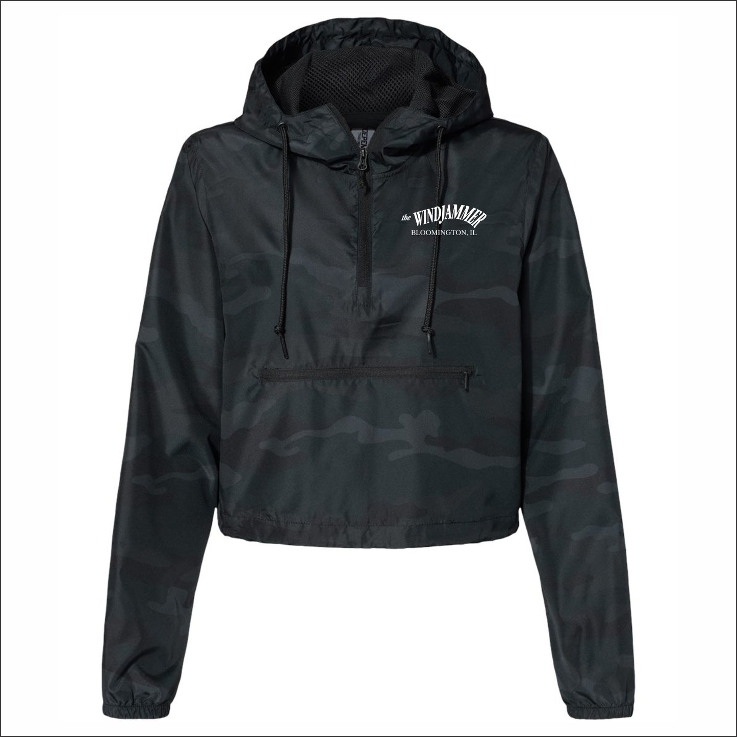 Windjammer Ladies Lightweight 1/4 Zip Cropped Windbreaker