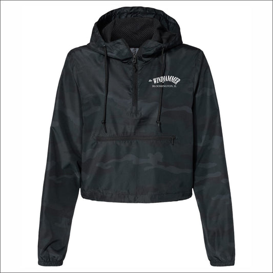 Windjammer Ladies Lightweight 1/4 Zip Cropped Windbreaker