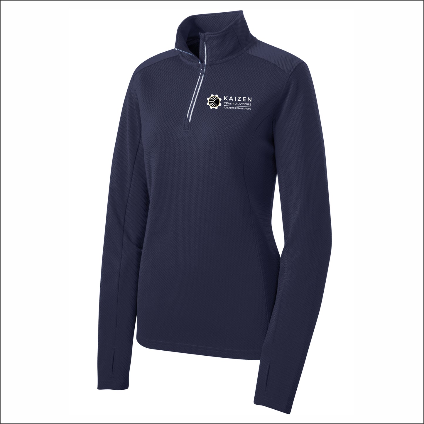 Kaizen CPAs Ladies Sport-Tek Textured 1/4-Zip Pullover - AUTO