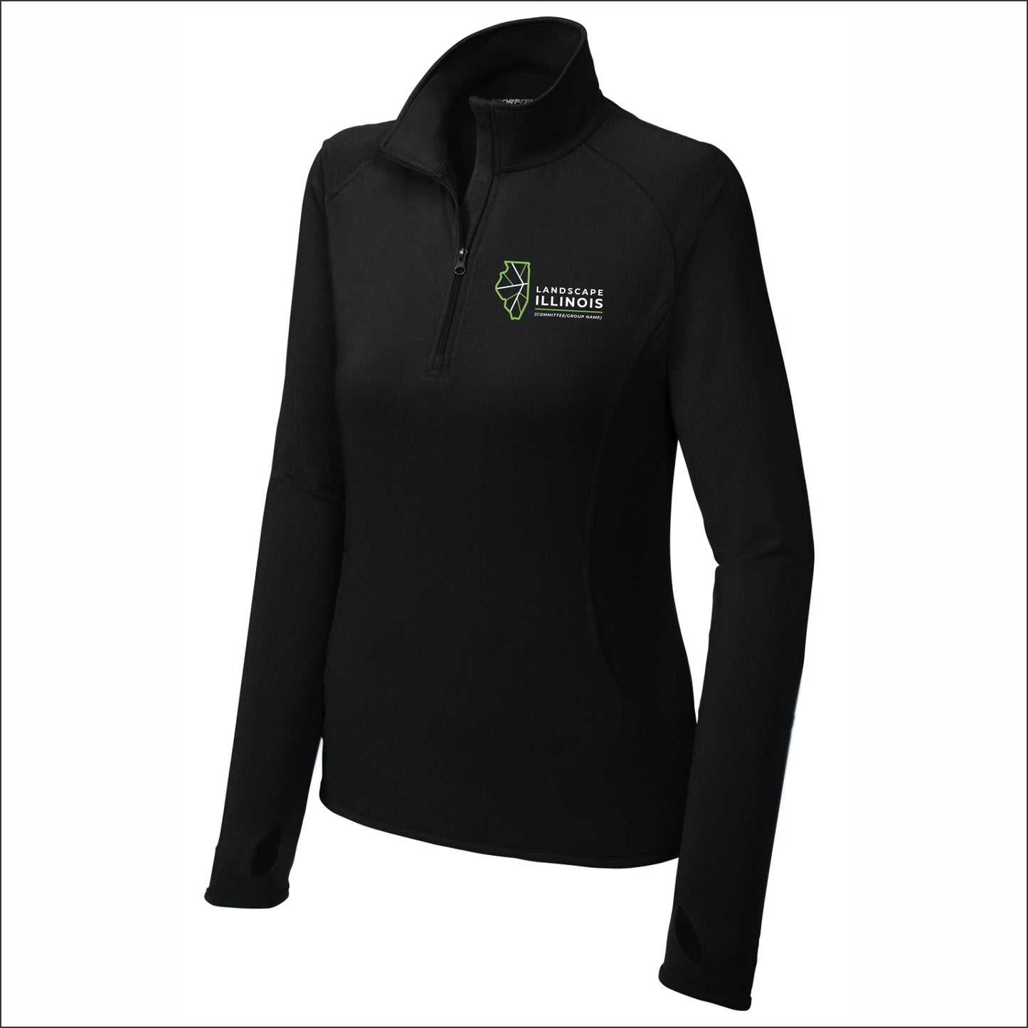 Landscape IL Committee Ladies Stretch 1/2 Zip Performance