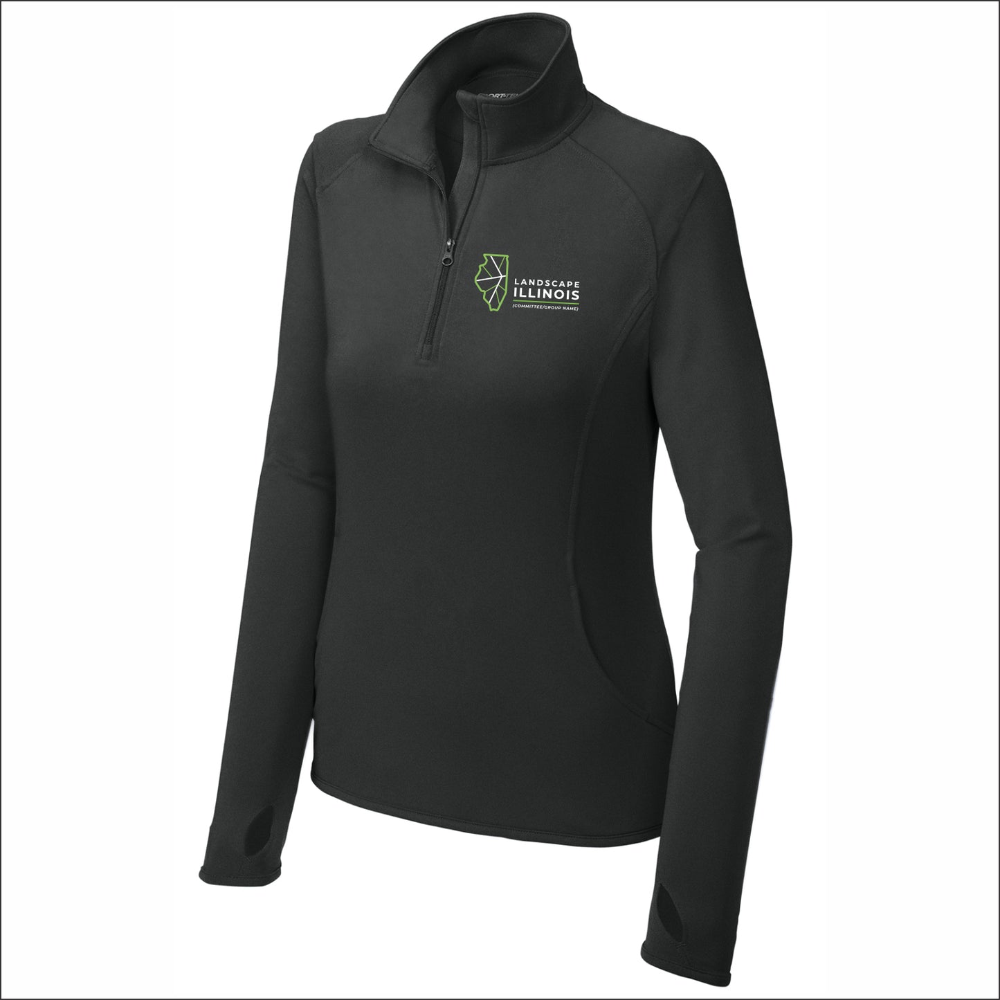 Landscape IL Committee Ladies Stretch 1/2 Zip Performance