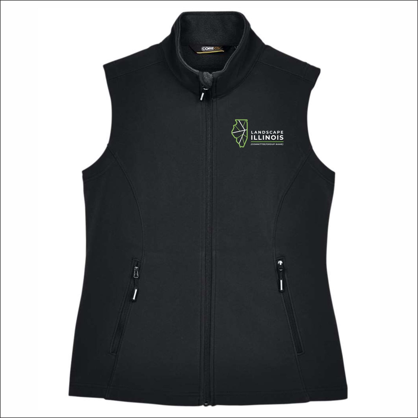 Landscape IL Committee Ladies Cruise Two-Layer Fleece Bonded Soft Shell Vest