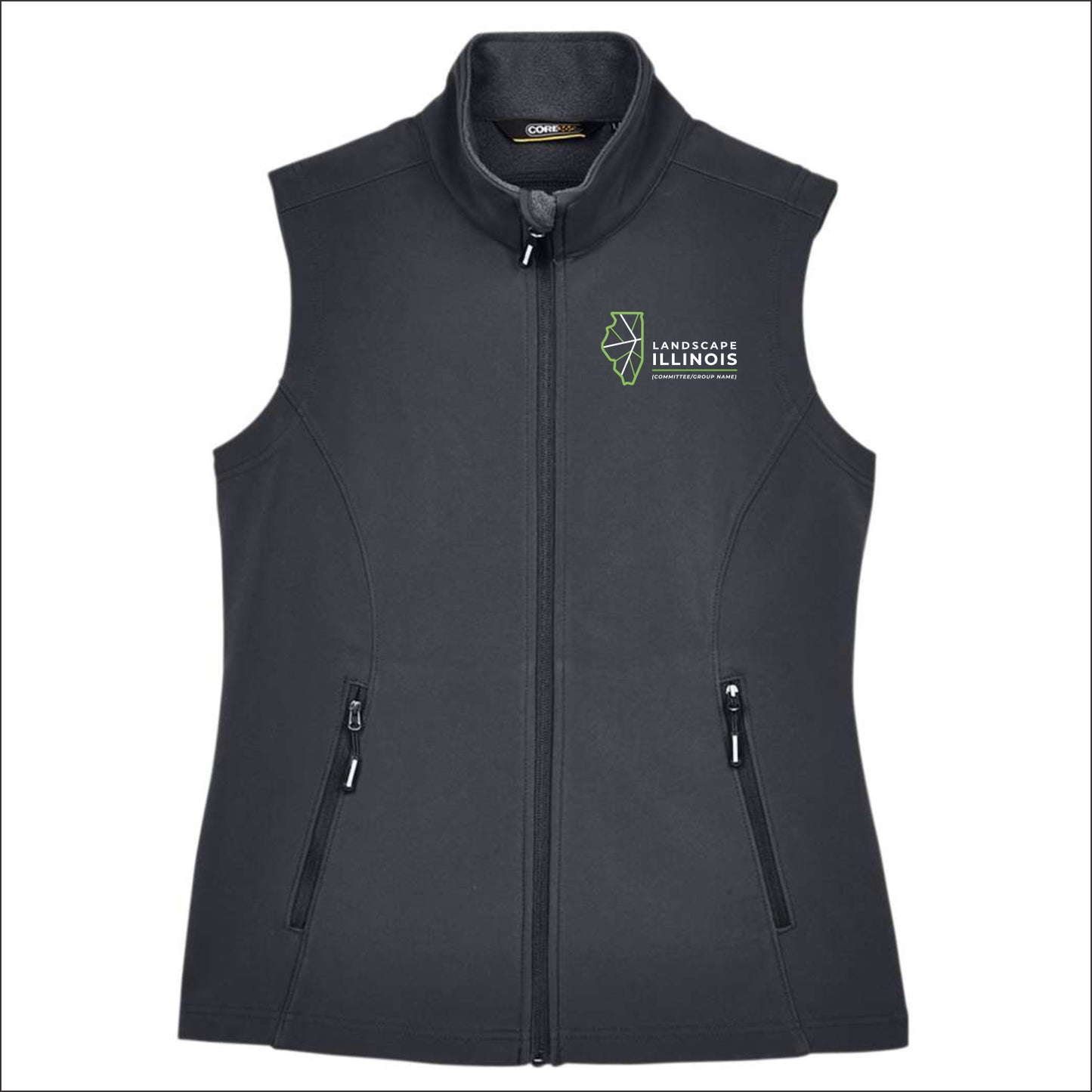 Landscape IL Committee Ladies Cruise Two-Layer Fleece Bonded Soft Shell Vest