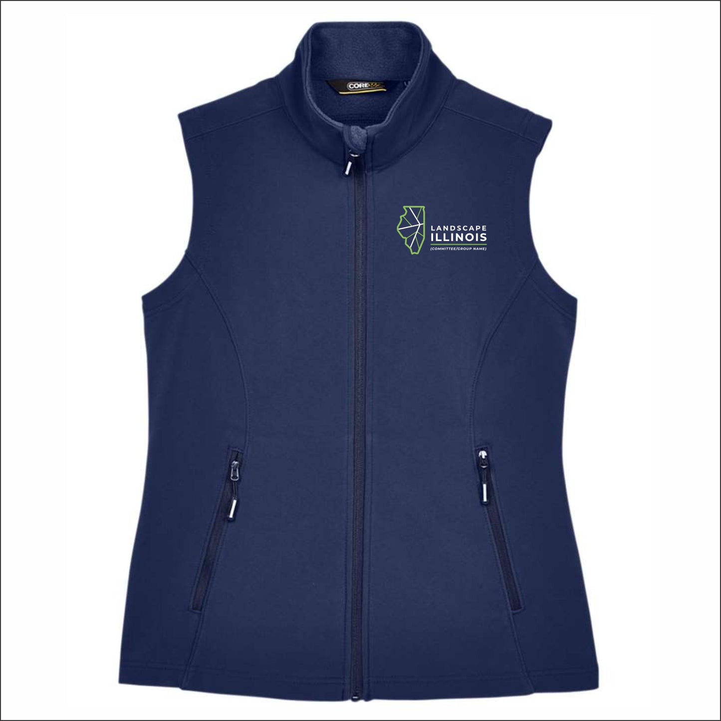 Landscape IL Committee Ladies Cruise Two-Layer Fleece Bonded Soft Shell Vest