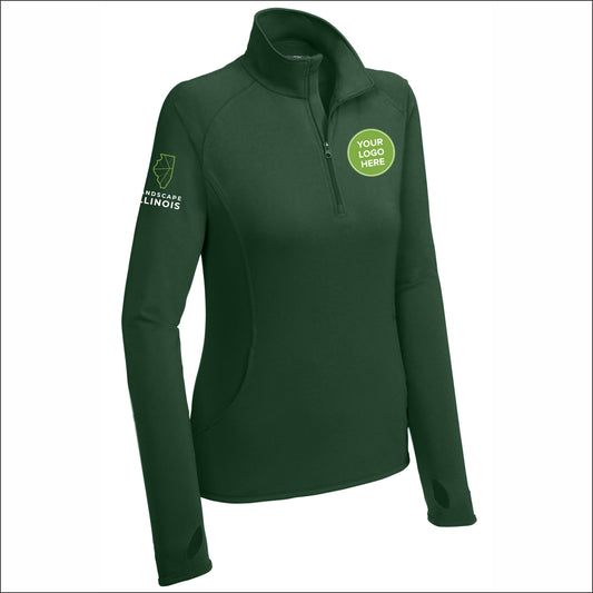 Landscape Illinois Ladies Stretch 1/2 Zip Performance