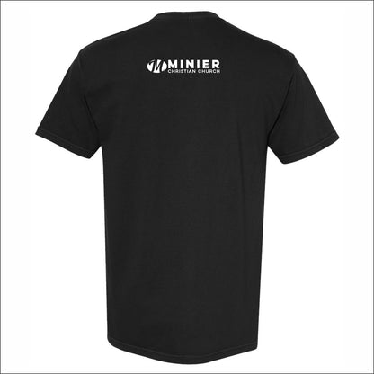 Minier Christian Church Pigment Dye T-shirt - Design A