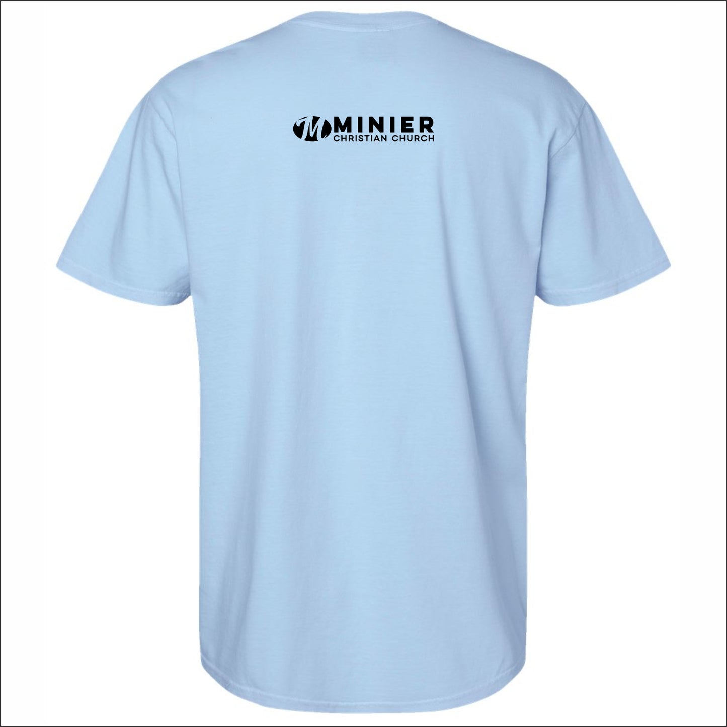 Minier Christian Church Pigment Dye T-shirt - Design A