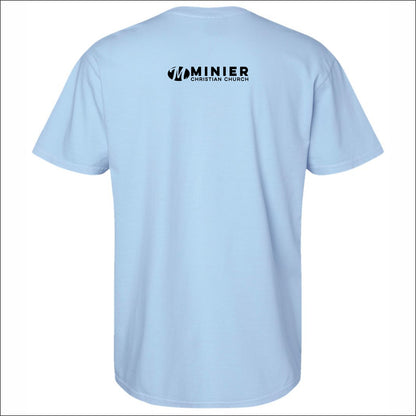 Minier Christian Church Pigment Dye T-shirt - Design A