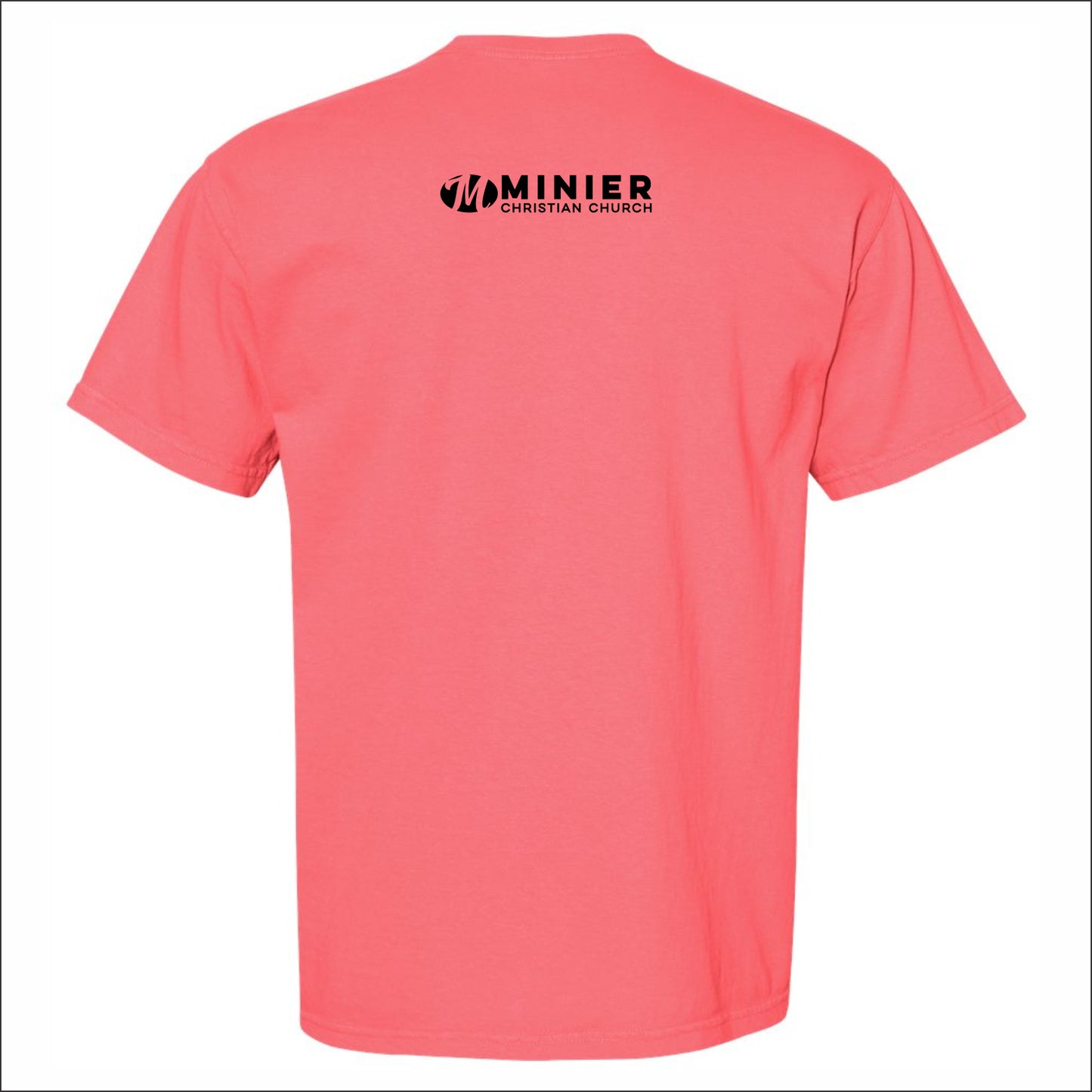 Minier Christian Church Pigment Dye T-shirt - Design A