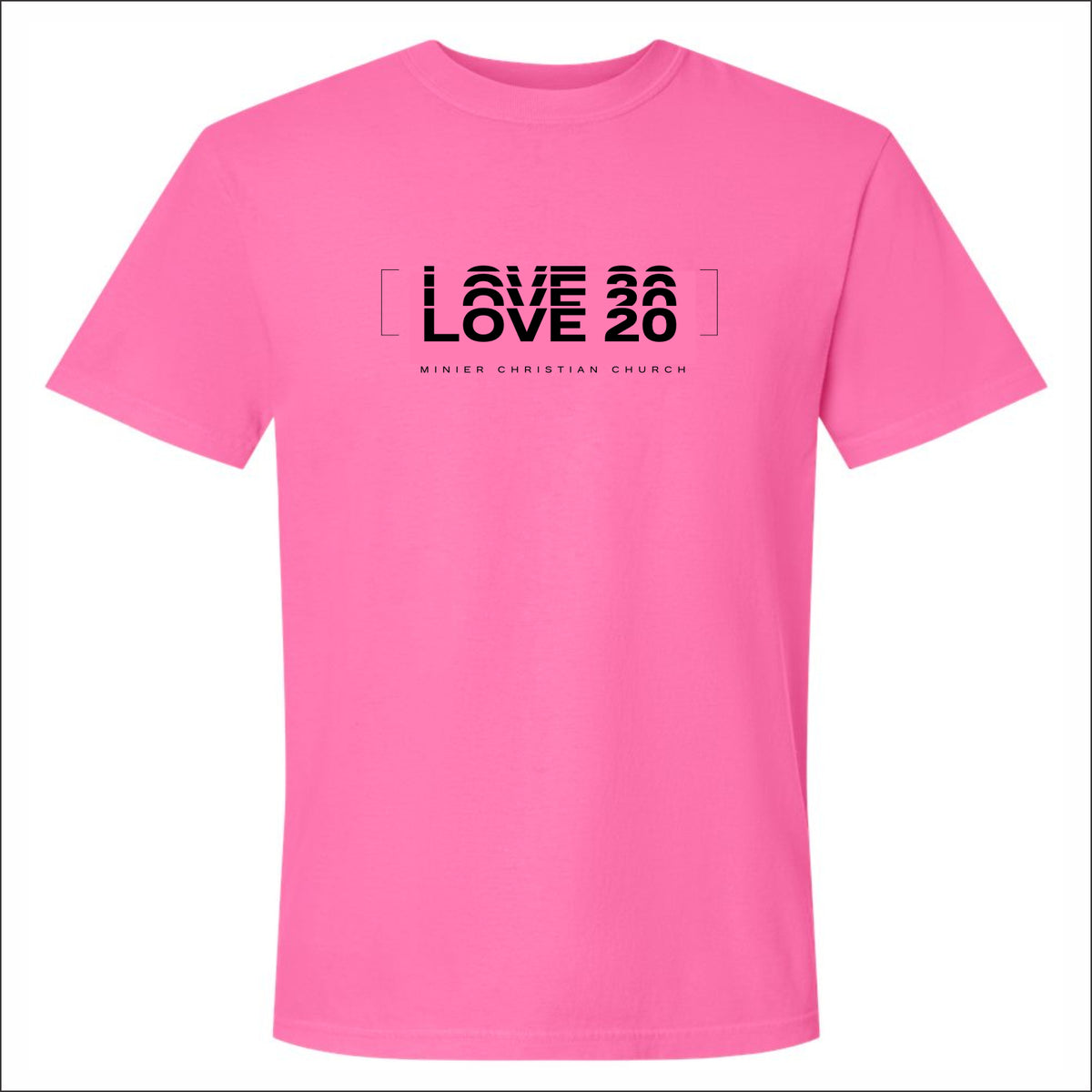 Minier Christian Church Pigment Dye T-shirt - Design B
