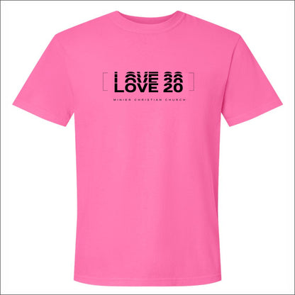 Minier Christian Church Pigment Dye T-shirt - Design B
