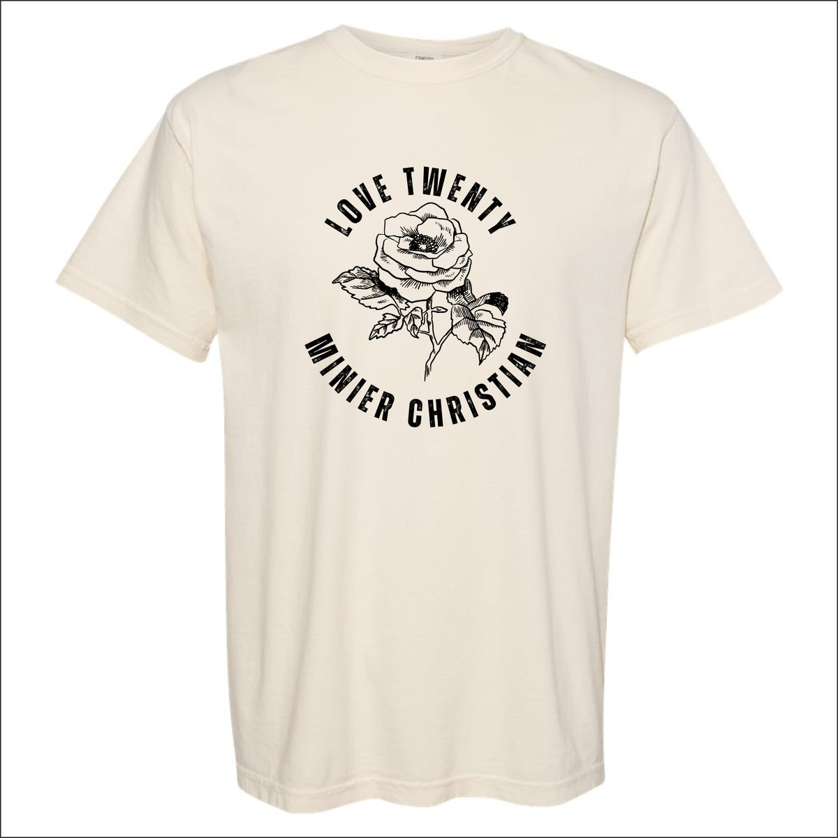 Minier Christian Church Pigment Dye T-shirt - Design D