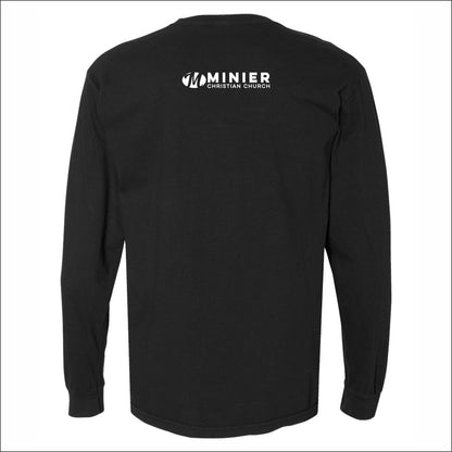 Minier Christian Church Garment-Dyed Heavyweight Long Sleeve T-Shirt