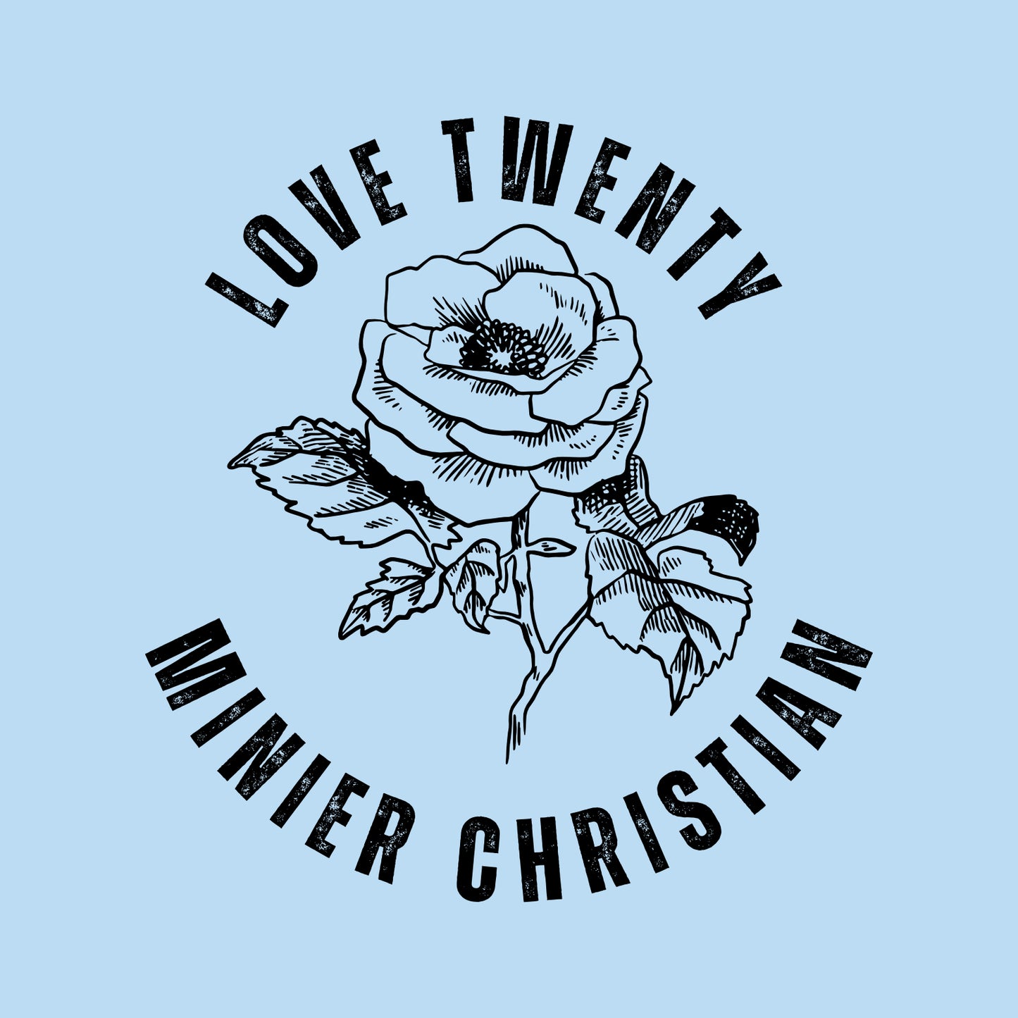 Minier Christian Church Pigment Dye T-shirt - Design D