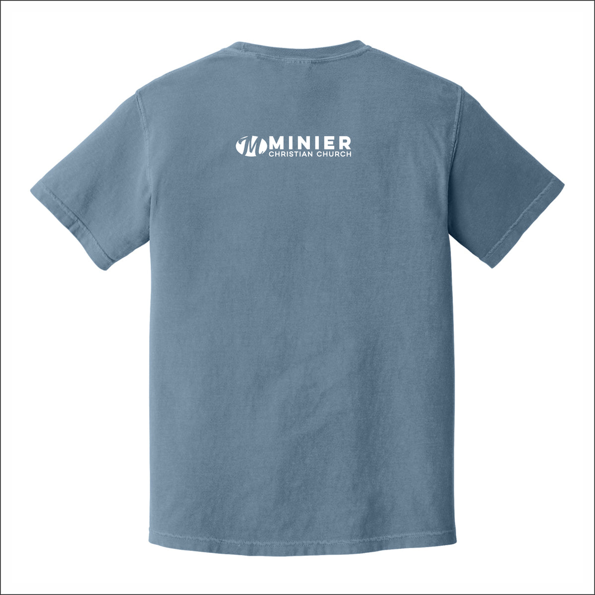 Minier Christian Church Pigment Dye T-shirt - Design A