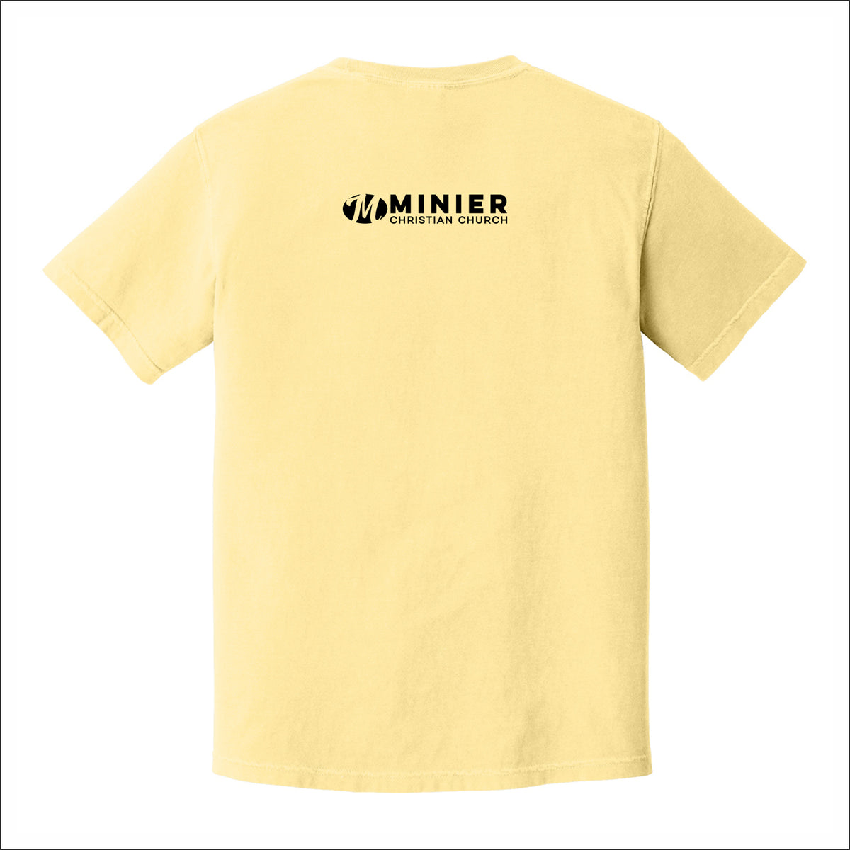 Minier Christian Church Pigment Dye T-shirt - Design A