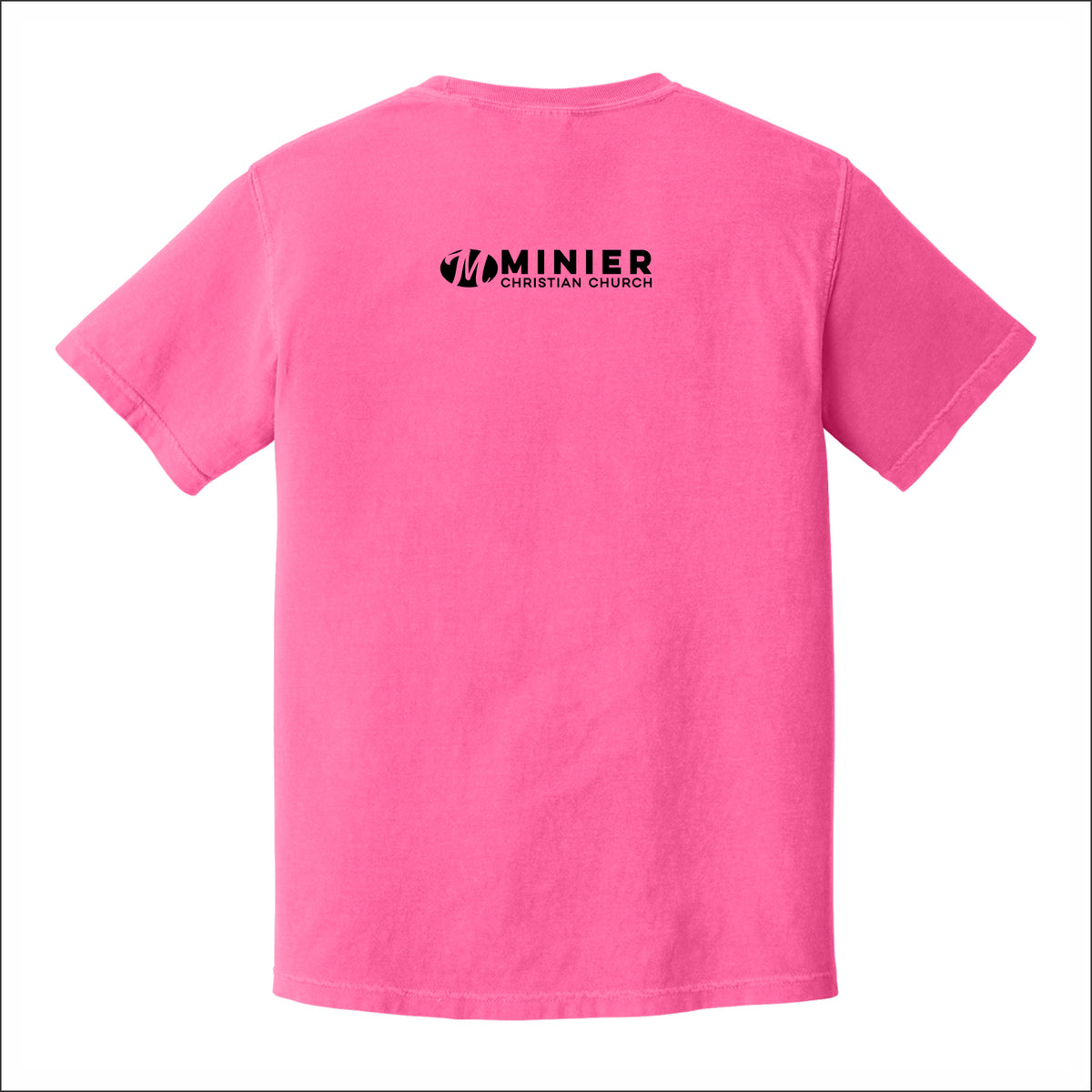 Minier Christian Church Pigment Dye T-shirt - Design A