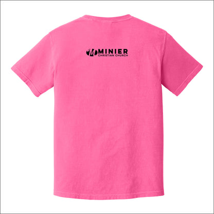 Minier Christian Church Pigment Dye T-shirt - Design A