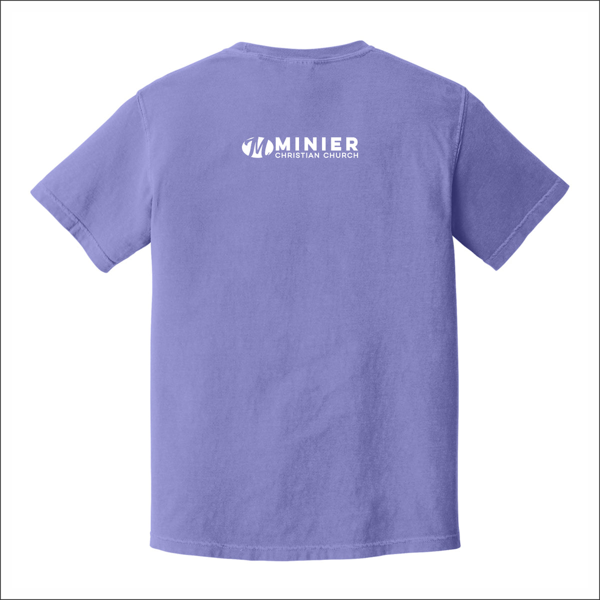 Minier Christian Church Pigment Dye T-shirt - Design A