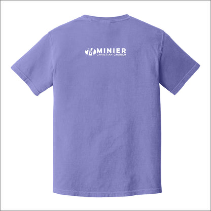 Minier Christian Church Pigment Dye T-shirt - Design A