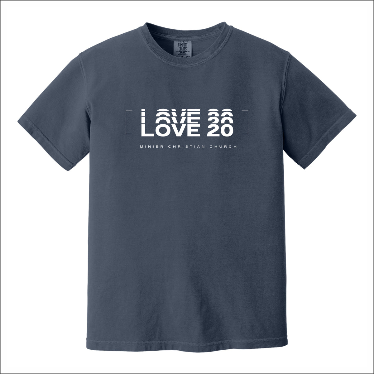 Minier Christian Church Pigment Dye T-shirt - Design B
